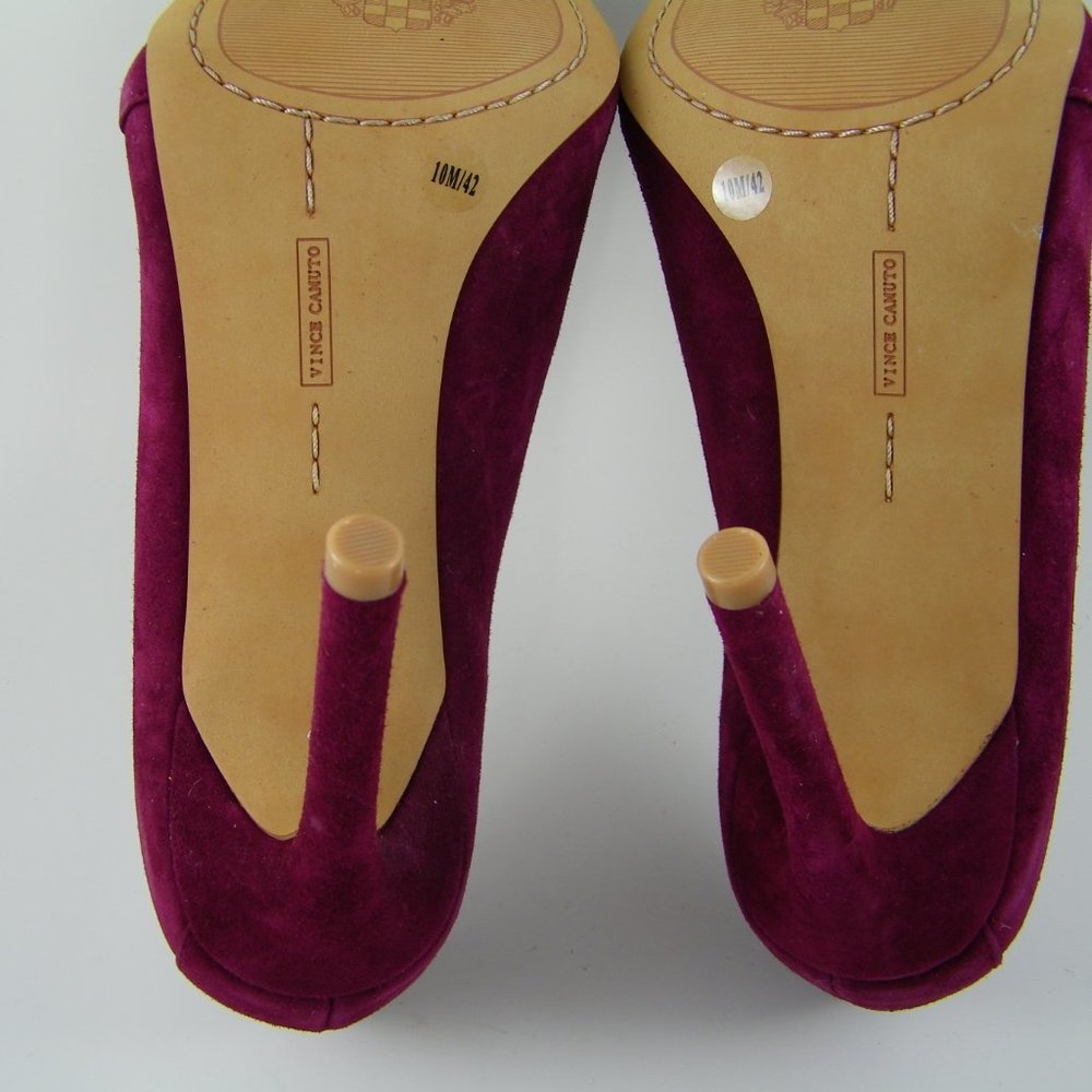 VINCE CAMUTO Women's High Heel Purple Pump Size 10 M Suede Leather VC- Rallien - Picture 9 of 10